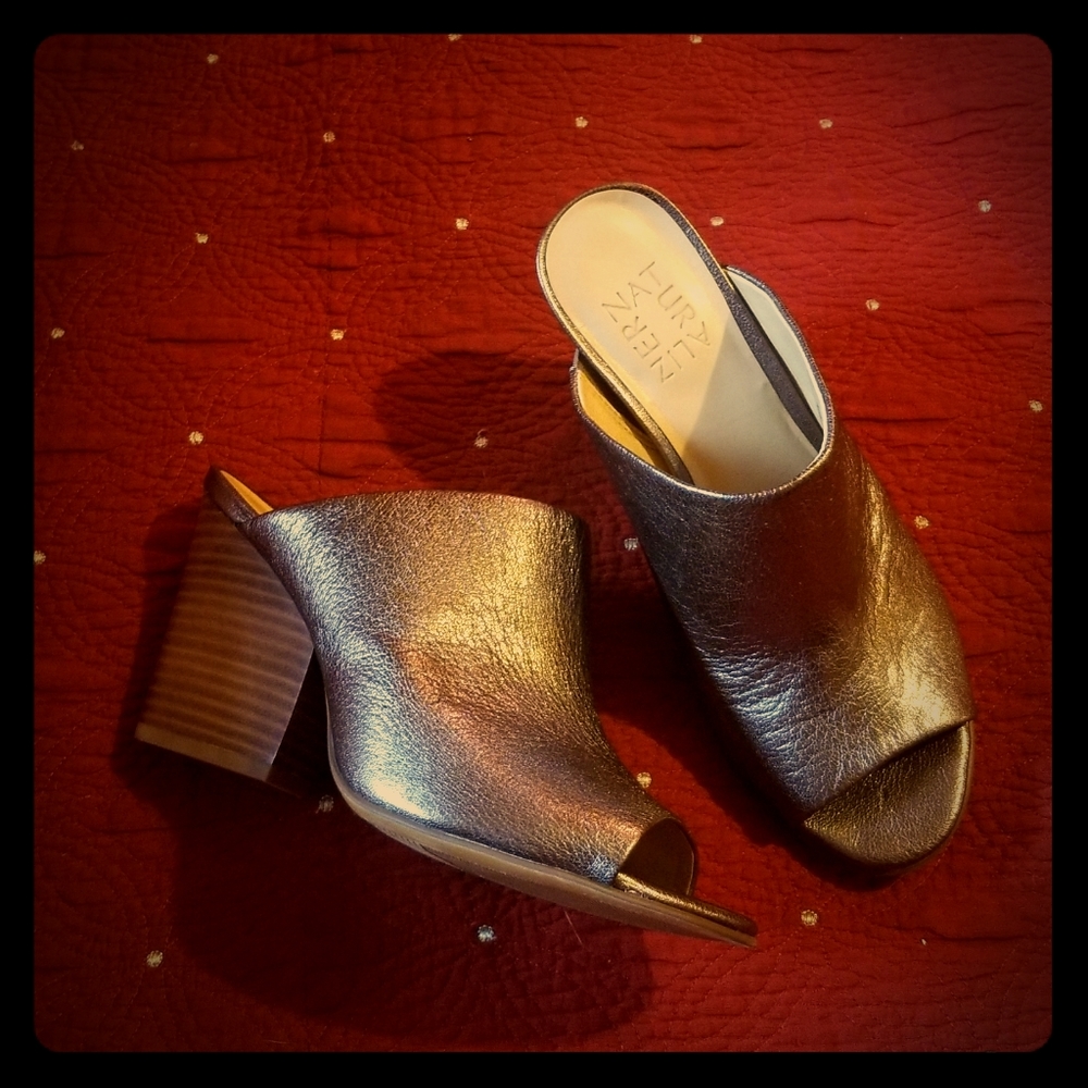 Naturalizer Sloan Mule - Gunmetal - size 6.5
